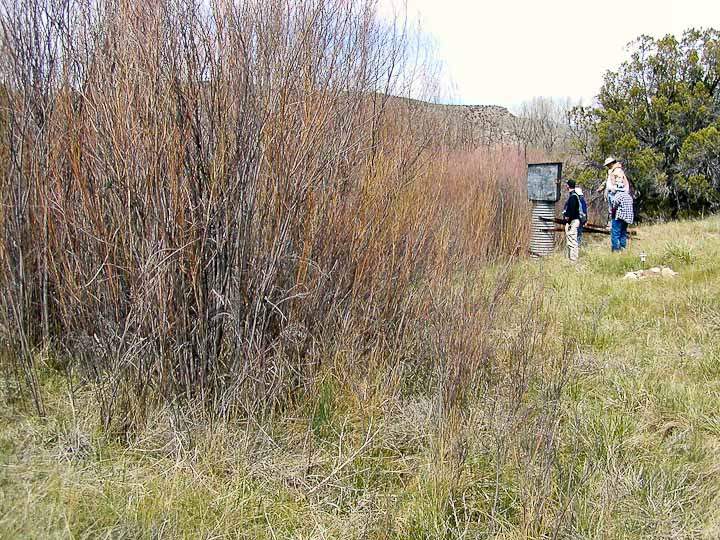 Hwy 380 is only a few feet above the underground cave stream feeding the spring